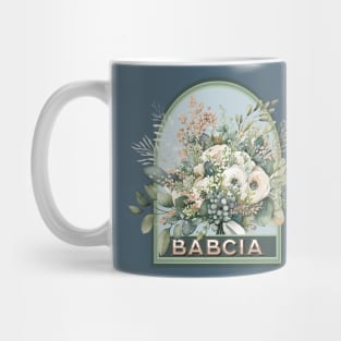 Babcia Vintage Floral Grandmother Mug